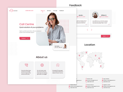 Call Centre art b2b branding design call center clean design dribbble hello minimal onboarding ste support page ui ux web site web site service website websites