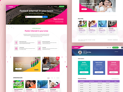 iFiber Website Design branding design design system product redesign ui uiux web design website design