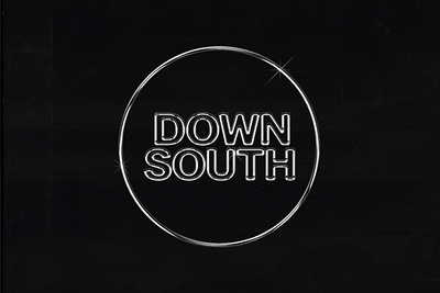 Downsouth Logo Final chicago dj logo logo design logotype mixtape music wordmark wordmark logo