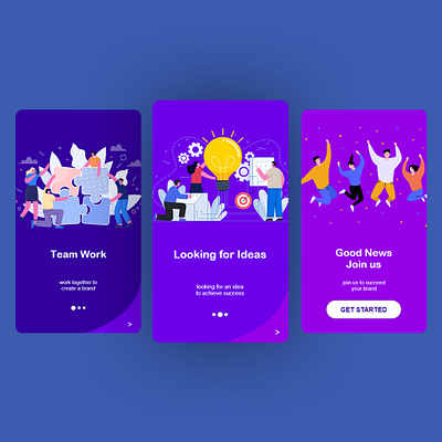 Team Work Concept Design for Android Apps android android app application branding concept design illustration teamwork ui uitrends uiuxdesign ux