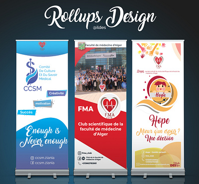 Rollup design for a scientific club banner banner design graphic graphicdesign illustrator print design prints rollup rollup banner