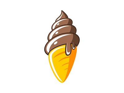 chocolate ice cream design icecream icon illustration vector