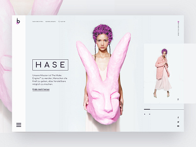 Daily ui #45 animation brand identity branding bunny color girl landing landing page pink purple typography ui ux web design website