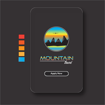 Mountain Travel band logo branding creative logo design logo minimul logo travel travel logo