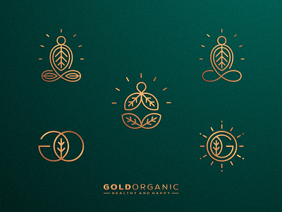 Gold Organic | Which one your favorite? artismstudio artwork brandidentity branding business butter food ghee gold graphicdesign illustration leaf lineart logo logos luxury monoline nature organic vector