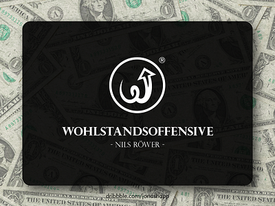 Logo Design Wohlstandsoffensive ("Wealth Attack") branding flat logo flat logo design icon design icon designs letter logo logodesign logodesigner monogram trademark vector