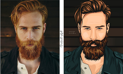 Portrait Art design illustration vector