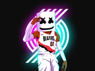 Melo or Mello? art basketball dj edm fanart graphicdesign illustration music nba