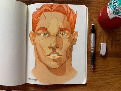 Ginger Goodness draw drawing figure drawing ginger illustration illustration art male man pencil pencil art practice