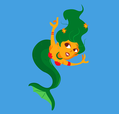 Brazilian folklore - Mãe D´Agua cartoon cartoon character character design childrens illustration illustration vector