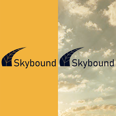 Aircraft logo SKYBOUNND branding dailylogo dailylogochallenge dailylogodesign design illustration logo logodesign minimal stay home stay safe vector