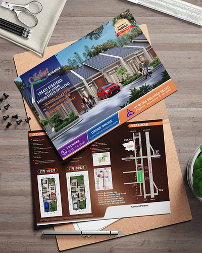 brochure bifold cilebut residence brochure design flyer home realestate