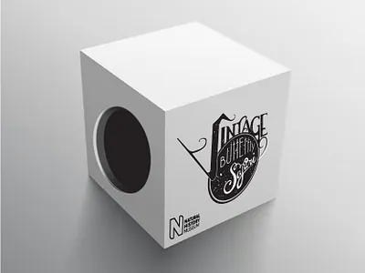 Vintage Safari Peeking Box 3d art concept design exhibition design logotype natural history script lettering vintage