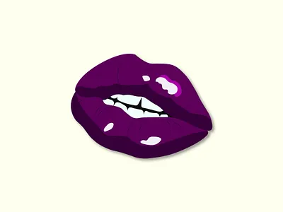 Blueberry Lips design illustration vector