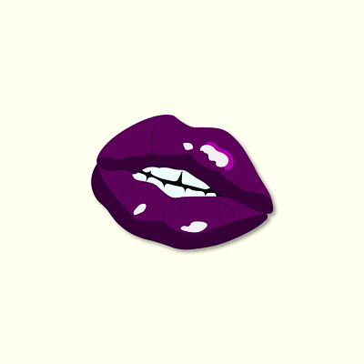 Blueberry Lips design illustration vector