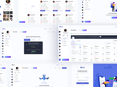 🥳 UI Dashboard for SMM Promotion tool dashboad data design system figma flow interaction screens ui ux