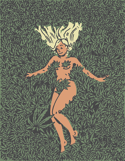 Metro Times - "Weed Wellness" editorial illustration illustration