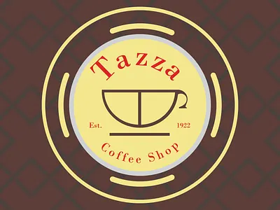 Daily Logo Challenge 6/50: Tazza/Coffee Shop branding dailylogochallenge design flat illustrator logo vector
