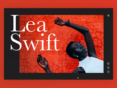 Lea Swift - Minimal website concept blog design blogger dark hero minimal motion personal