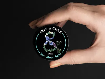 Iris & Cole ampersand black brandidentity branding care cole design digital digital painting flower illustration iris label logo natural organic packaging plant skin skincare