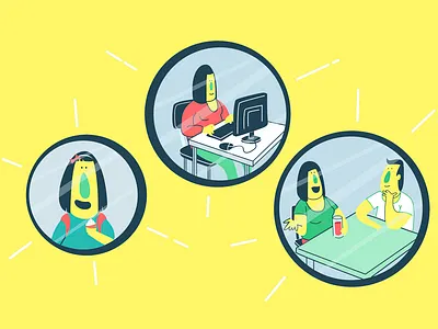 Innovation course - motion graphic videos animation color palette illustration motiongraphics vector