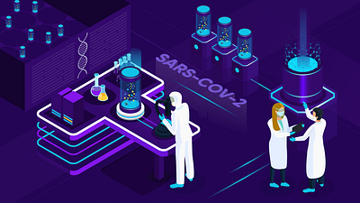 Scientific research concept to combat pandemic 3d covid covid19 free freebie freebies graphic design graphic art icon illustration isometric isometric art isometric design pandemic