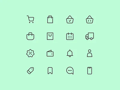 eCommerce Iconography Design ecommerce design ecommerce icons icon icon design icons icons for ecommerce ui ui ux ui designs uidesign uidesigner uidesigns uiux