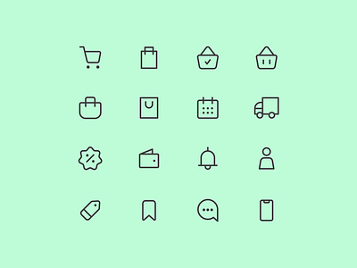 eCommerce Iconography Design ecommerce design ecommerce icons icon icon design icons icons for ecommerce ui ui ux ui designs uidesign uidesigner uidesigns uiux