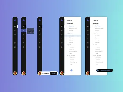 Side Admin navigation bar admin design admin navbar admin panel bar design hover icons navbar side menu side nav sidebar web workflow