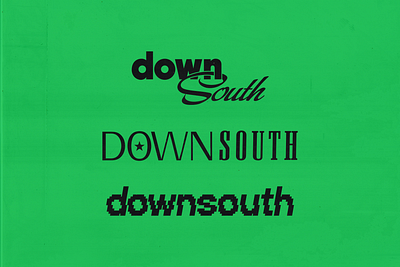 Downsouth Logo chicago dj dj logo logo design logotype mixtapes music wordmark