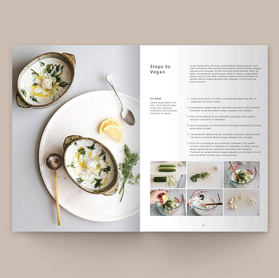 Vegan lifestyle book bookdesign booklet books branding clean design editing editorial design editorial layout grahic design graphic illustration page design page layout typography visual design