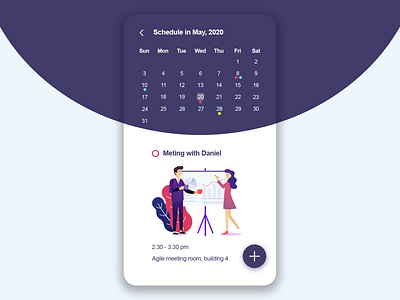 DailyUI 071 - Schedule 071 calendar daily 100 challenge dailyui dailyuichallenge design event graphic illustraion interaction interactive design meeting mobile app mobile ui reminder app schedule schedule app ui design ux design uxui