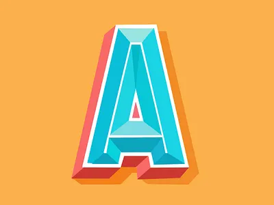 A alphabet creative illustration letter lettering design typography art