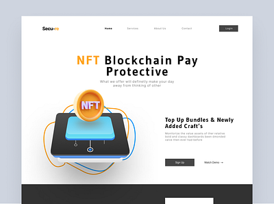 NFT Blockchain-Design concept idea illustration mansoor ui unlikeothers ux webdesign