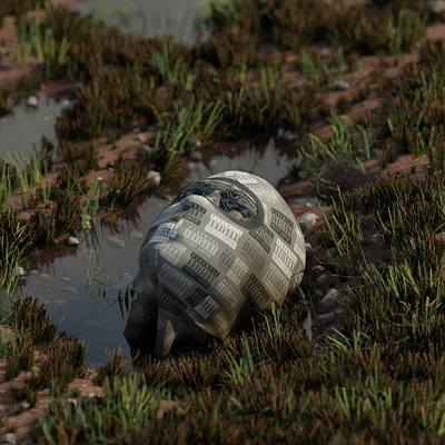 Fallen 3d art 3d artist beauty blender blender3d blender3dart cycles render cyclesrender design mask masked rendered