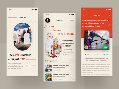 Street Art App Design app app design art artist artwork creatives creativity mobile street art