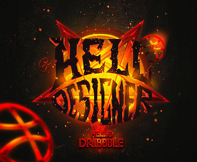 Hello Dribbble art design dribbble hell shots