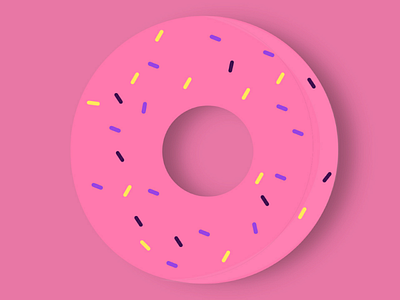 When in doubt, eat donuts. adobe art candy clean donut flat food graphic illustration illustrator logo minimal minimalism pink typo typography ui uiux ux vector