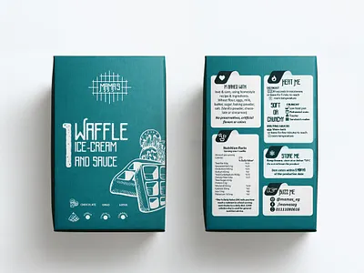 Mamas waffle Packaging box design brand identity branding fast food food freeze freezing graphic design package packaging waffle