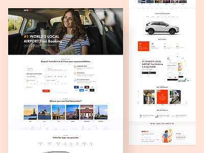 Airport Taxi Booking app app screens app ui branding codiant design illustration landing page logo mobile app taxi app taxi booking app ui vector web design