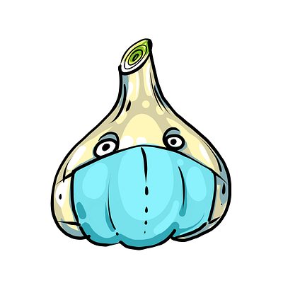 Be safe! besafe clipart design garden garlic illustration illustrations mask onion prints safe stickers