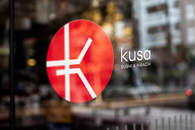 Kusa brand branding client design graphic logo mark type typography work