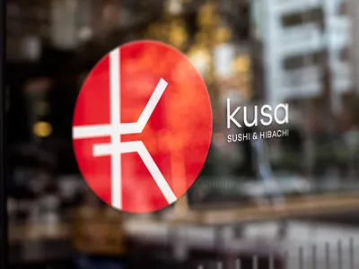 Kusa Logo Design app branding design icon illustration japanese logo restaurant typography