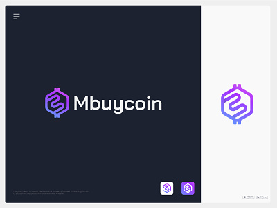 Mbuycoin - Logo Design blockchain blockchain logo brand identity branding coin crypto cryptocurrency cryptologo design logo logo design metaverse logo modern logo symbol token