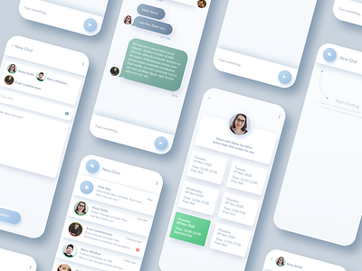 Smart Chat app apps appstore chat chat app chatbot design intercom light ui livechat microsoft teams mobile mobile ui slack ui ux