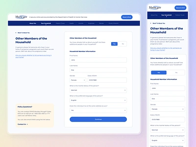 Food Stamps Application Redesign before and after corporate food stamps form gov government long form product design professional questionnaire redesign web design