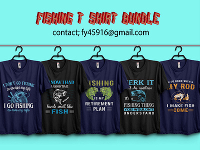 Fishing T-shirt Design Bundle. apparel custom t shirt design favorite hobby fisherman fishing fishing font free download fishing rod fishing t shirt fishing t shirt free download funny quote style t shirt design t shirt mockup t shirt template typography typography t shirt ux vector vintage t shirt