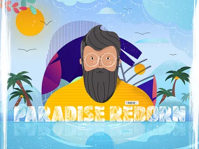 Paradise Reborn 2 design graphic design illustration typography