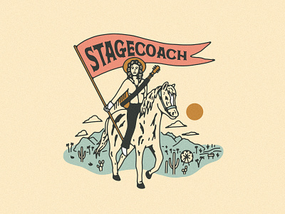 Stagecoach 2022 Collection apparel california cowboy cowgirl desert festival merchandise illustration merchandise music music art music festival stagecoach