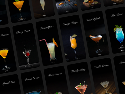 Daily UI 040 - Recipe cocktail drink drink menu recipe